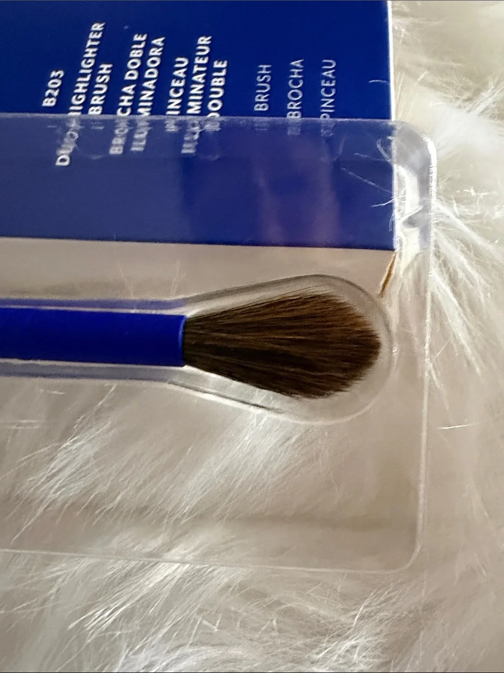 Tresluce Beauty B203 Duo Highlighter Brush - Navy Blue